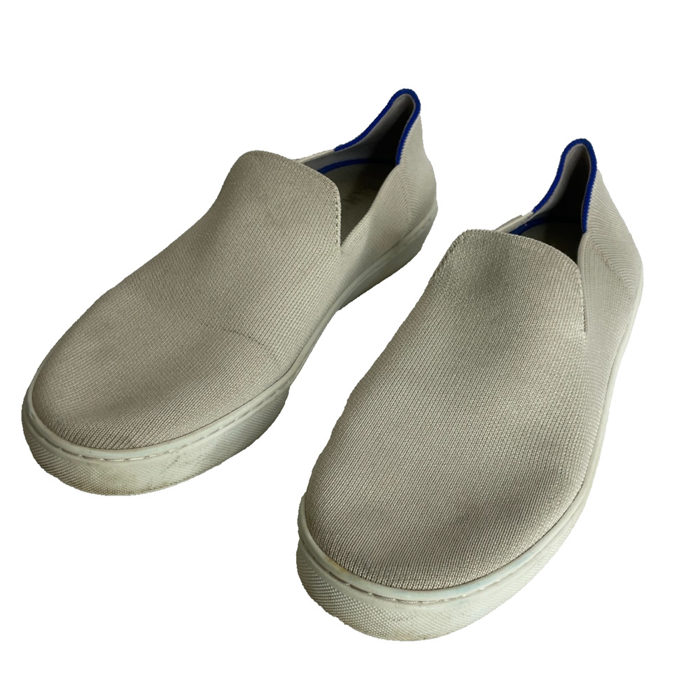 Women's 10.5 Rothys Beige Cream Slip On Sneakers